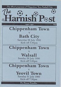 Chippenham Town v Yeovil Town 31-Jul-1990