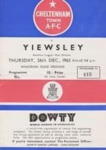 Cheltenham Town v Yiewsley 26-Dec-1963