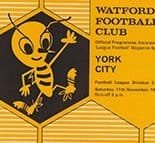 Watford v York City 11-Nov-1972