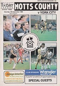 Notts County v York City 13-Dec-1986