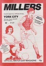 Rotherham United v York City 13-Aug-1977