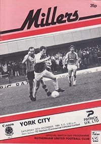 Rotherham United v York City 15-Dec-1984
