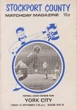 Stockport County v York City 15-Sep-1978