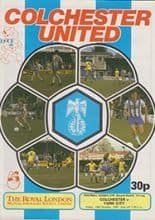 Colchester United v York City 16-Oct-1981