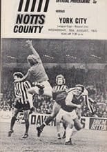 Notts County v York City 16-Aug-1972