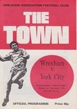 Wrexham v York City 01-Nov-1976