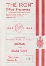 Scunthorpe United v York City 21-Oct-1972