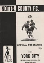 Notts County v York City 23-Nov-1968