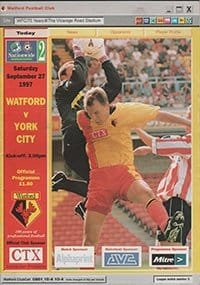 Watford v York City 27-Sep-1997