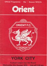 Leyton Orient v York City 31-Oct-1973