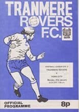 Tranmere Rovers v York City 31-Jan-1977