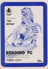 Reading v York City 04-Dec-1976