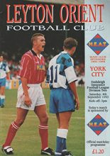 Leyton Orient v York City 04-Sep-1993