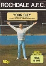 Rochdale v York City 06-Jan-1987
