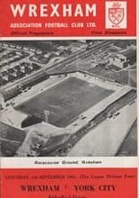 Wrexham v York City 06-Sep-1969