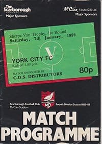Scarborough v York City 07-Jan-1989