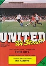 Rotherham United v York City 07-Mar-1987