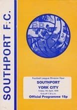 Southport v York City 07-Apr-1978