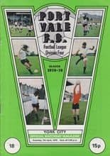 Port Vale v York City 07-Apr-1979