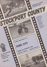 Stockport County v York City 08-Feb-1980