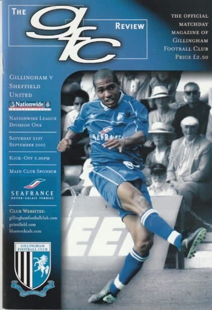 Gillingham v Sheffield United 21-Sep-2002
