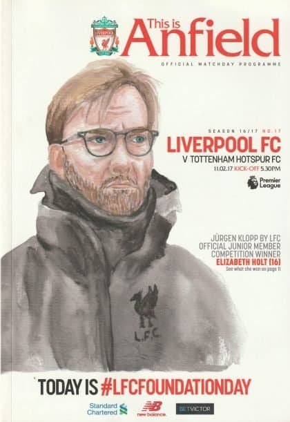 Liverpool v Tottenham Hotspur   11-Feb-2017