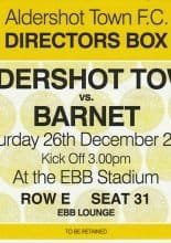 Aldershot Town v Barnet 26-Dec-2009