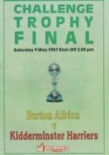 Burton Albion v Kidderminster Harriers  09-May-1987