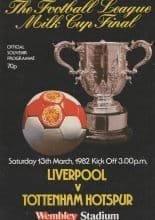 Liverpool v Tottenham Hotspur  13-Mar-1982