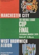 Manchester City v West Bromwich Albion  07-Mar-1970