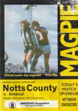 Notts County v Arsenal 22-Jan-1983