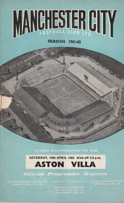 Manchester City v Aston Villa 14-Apr-1962