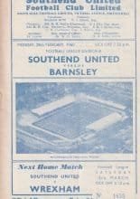 Southend United v Barnsley 29-Feb-1960