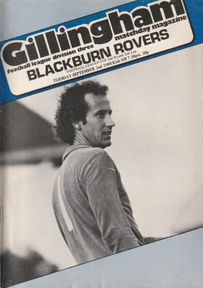 Gillingham v Blackburn Rovers 02-Sep-1980
