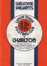 Luton Town v Charlton Athletic 27-Mar-1976