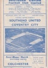 Southend United v Coventry City 16-Apr-1960