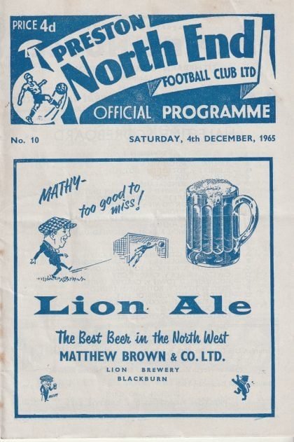 Preston North End v Derby County 04-Dec-1965