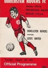 Doncaster Rovers v Leeds United 05-Aug-1975