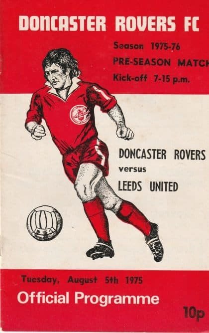 Doncaster Rovers v Leeds United 05-Aug-1975