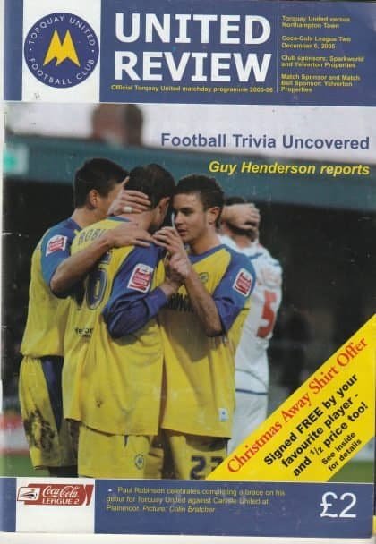 Torquay United v Northampton Town 06-Dec-2005