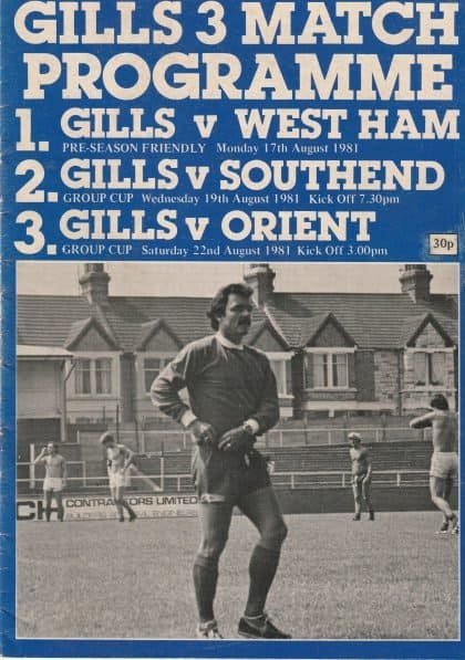 Gillingham v West Ham United 17-Aug-1981