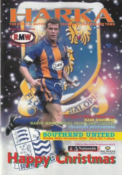Shrewsbury Town v Southend United 22-Dec-2000