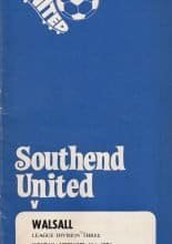 Southend United v Walsall 16-Sep-1974