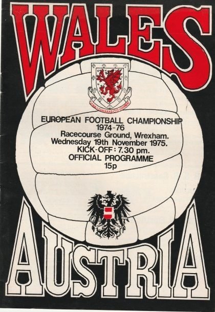 Wales v Austria 19-Nov-1975