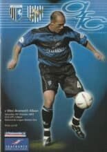 Gillingham v West Bromwich Albion 04-Oct-2003