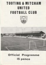 Tooting & Mitcham United v Woking 09-Dec-1980