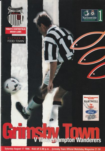 Grimsby Town v Wolverhampton Wanderers 17-Aug-1996