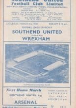 Southend United v Wrexham 05-Mar-1960