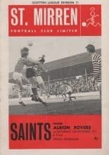 St Mirren v Albion Rovers 11-Dec-1971