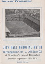 Birmingham City v All Stars XI 28-Sep-1959